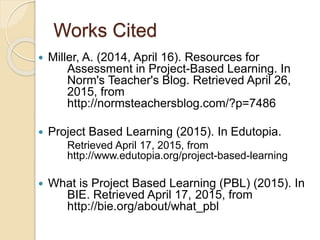 Project based learning powerpoint