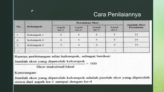 z
Cara Penilaiannya
 