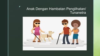 z
Anak Dengan Hambatan Penglihatan/
Tunanetra
 