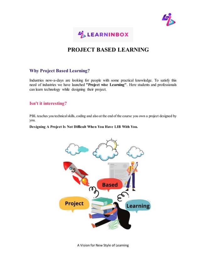 Project based learning pdf | DOCX