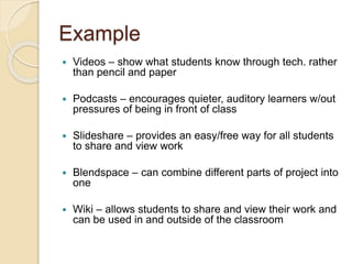 Project based learning powerpoint