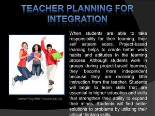 Project based learning & technology | PPTX | Homework and Study | Education