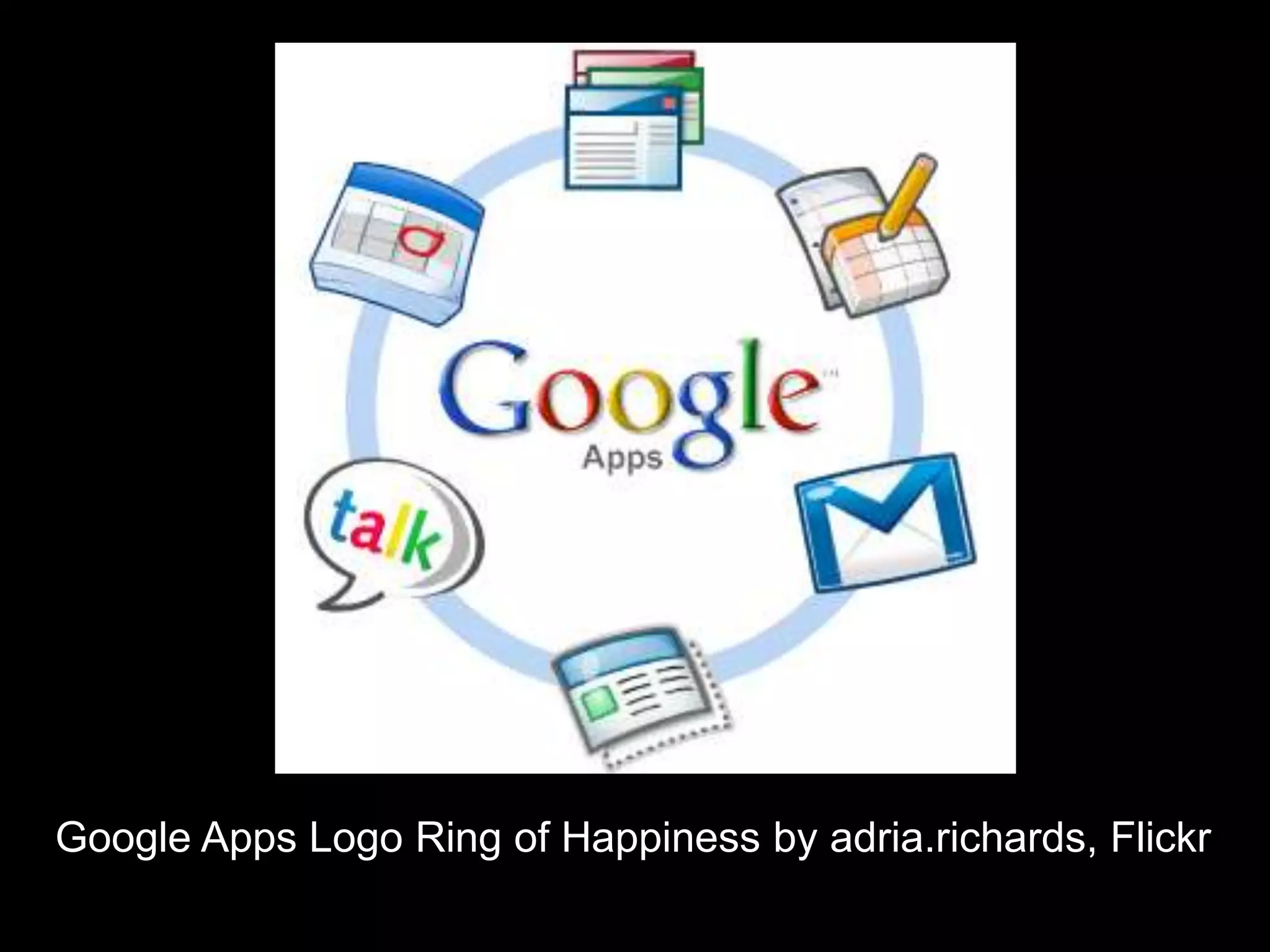 Google Apps Logo Ring of Happiness by adria.richards, Flickr
 