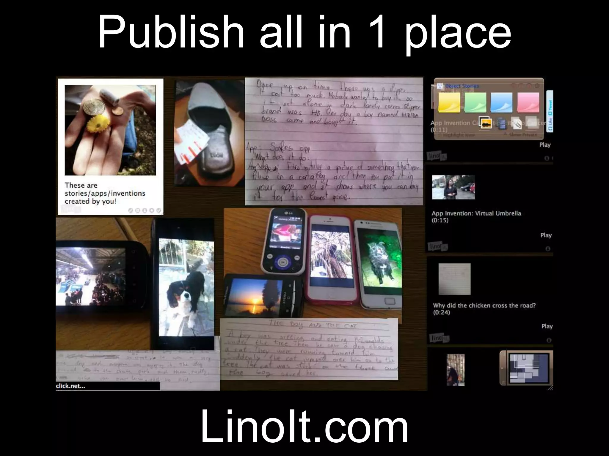 Publish all in 1 place
LinoIt.com
 