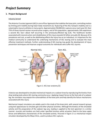 Knee Method Design of a Knee Injury Simulator | PDF