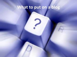 Here are some ideas…