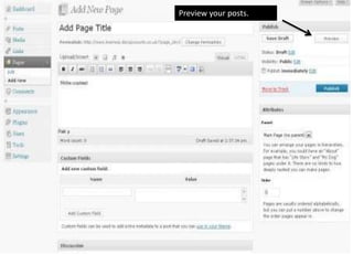 Publish your posts.