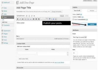 Edit Appearance and Widgets