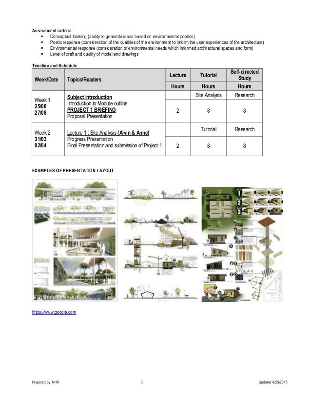 Project brief 1 architecture studio 4 august2015