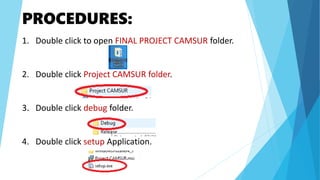 PROJECT CAMSUR INSTALLATION PROCESS.pptx