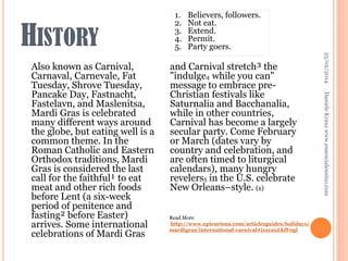 mardi gras period