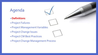 Projection Change Effective Project Change Management | PPTX