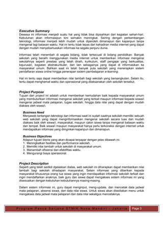 Project charter tugas uas project management | PDF