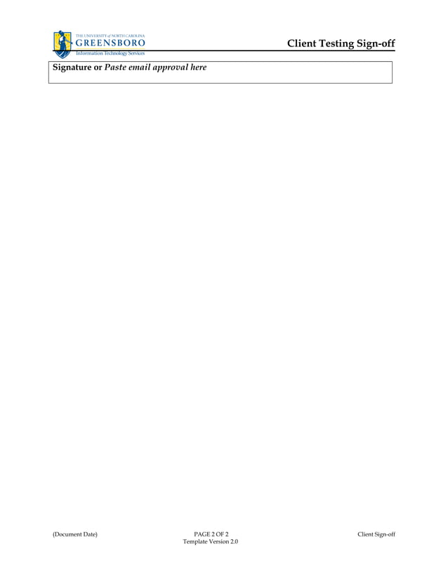 Project client signoff template v2.0 | DOC
