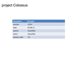 project Colossus,[object Object]
