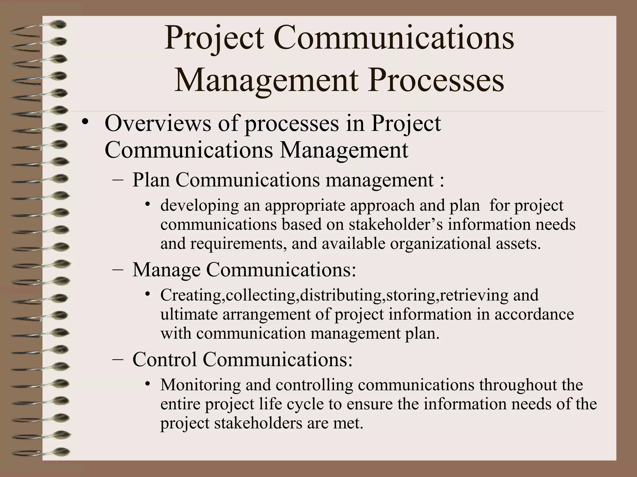 Project communication management | PPT