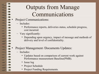 Project communication management | PPT