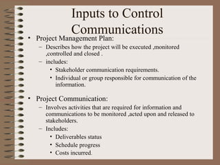 Project communication management | PPT