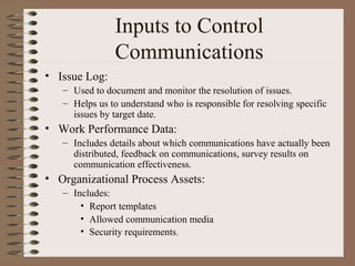 Project communication management | PPT