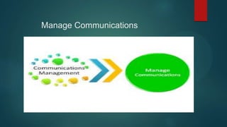 Manage Communications
 