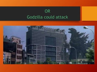 OR
How about “The Hack” from Beavis and
Butthead?
Therefore, its important to have backup procedures in place in
case something goes wrong with normal communications
technologies
 