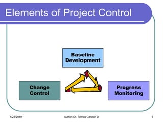 Project Control Baselines Project Controlling and Project Monitoring | PDF