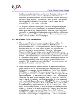 Project Control System Manual | PDF