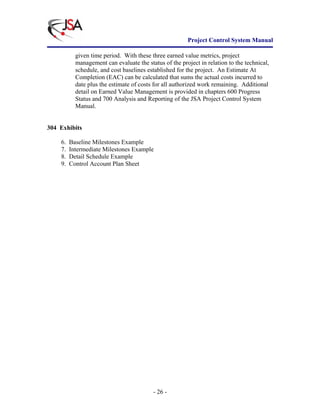 Project Control System Manual | PDF