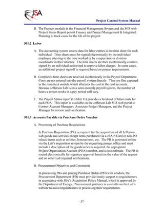 Project Control System Manual | PDF