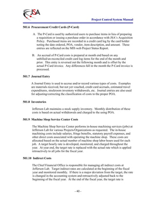 Project Control System Manual | PDF
