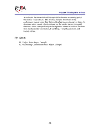 Project Control System Manual | PDF