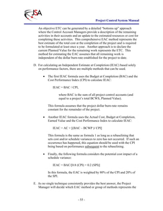 Project Control System Manual | PDF