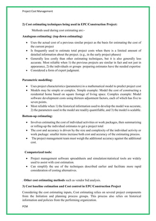 Project cost management | PDF