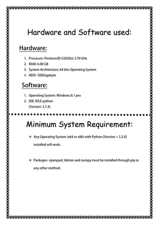 Computer Science Investigatory Project Class XII CBSE(Latest Syllabus ...