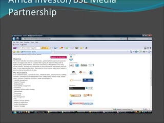 Africa Investor/BSL Media Partnership 