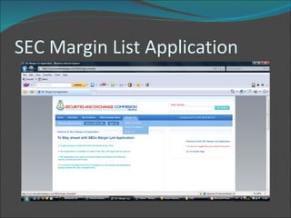 SEC Margin List Application 