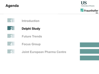 Agenda
Delphi Study
Future Trends
Introduction
Focus Group
1
2
3
4
Joint European Pharma Centre5
 