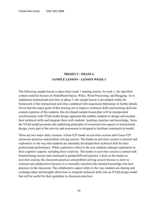 Wini's Technology Project Design for Education | DOC