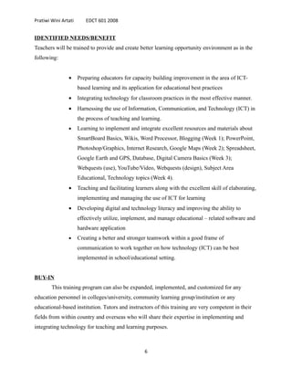 Wini's Technology Project Design for Education | DOC