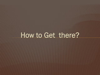 How to Get there?

 