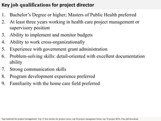 Project director | PPTX