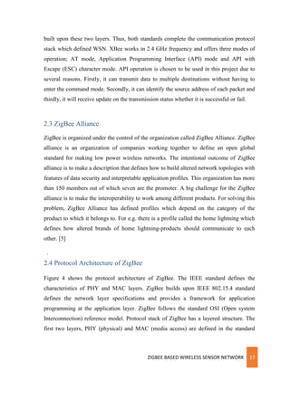 Project Dissertation - ZigBee Based Wireless Sensor Network | PDF