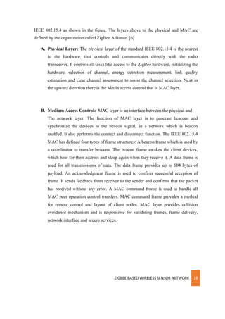 Project Dissertation - ZigBee Based Wireless Sensor Network | PDF