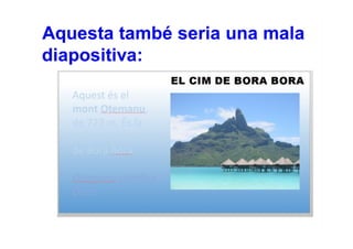Guia de presentació de Bora Bora