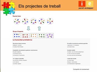 Compartim el coneixement
Els projectes de treball
 