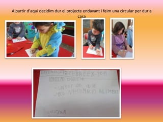 A partir d'aquidecidimdur el projecteendavant i feim una circular per dur a casa