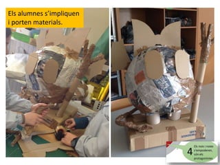 Els alumnes s’impliquen
i porten materials.
 