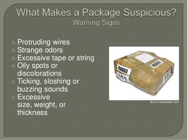 suspicious package handling suspicious package handling
