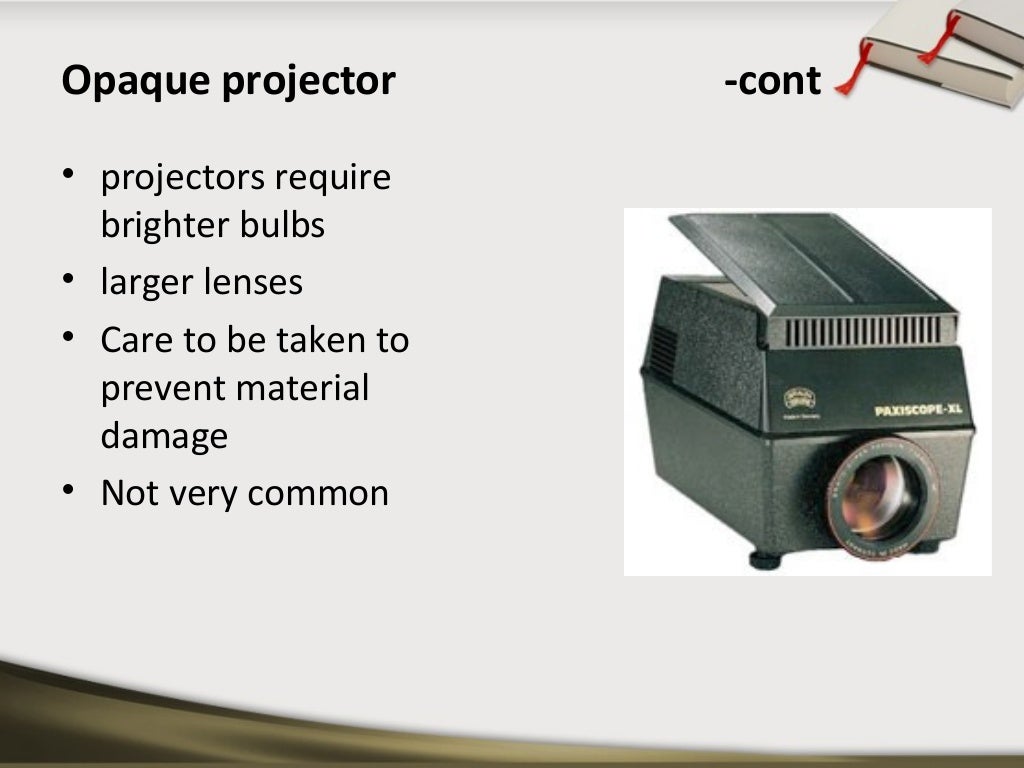 Projected teaching aids