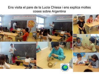 Ens visita el pare de la Lucia Chiesa i ens explica moltes
coses sobre Argentina
 